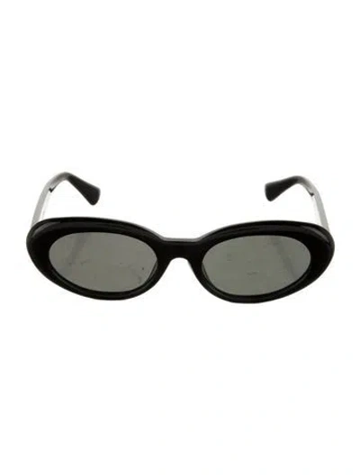 Pre-owned Gentle Monster Round Tinted Sunglasses In Black
