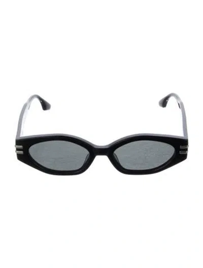Pre-owned Gentle Monster Round Tinted Sunglasses In Black