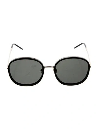 Pre-owned Gentle Monster Round Tinted Sunglasses In Black