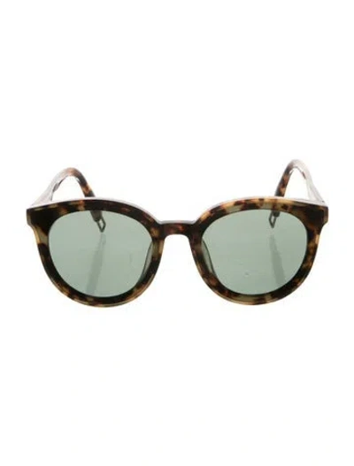 Pre-owned Gentle Monster Round Tinted Sunglasses In Brown