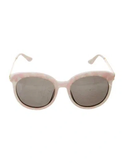 Pre-owned Gentle Monster Round Tinted Sunglasses In Pink