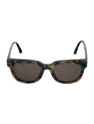 Pre-owned Gentle Monster Roy Wayfarer Sunglasses In Blue