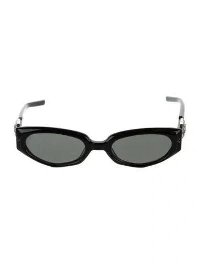 Pre-owned Gentle Monster Ruvy Van Narrow Sunglasses In Black