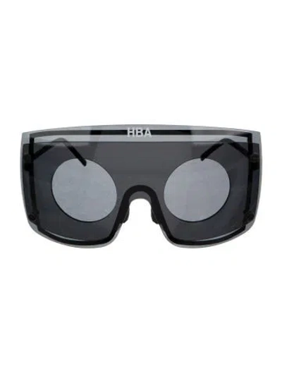 Pre-owned Gentle Monster Shield Tinted Sunglasses In Black