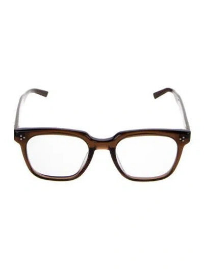 Pre-owned Gentle Monster Square Eyeglasses In Brown