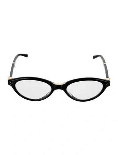 Pre-owned Gentle Monster Takion T1 Pocket Edition Cat-eye Eyeglasses In Black