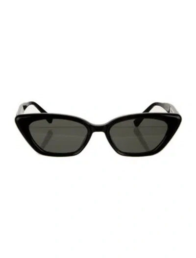 Pre-owned Gentle Monster Terra Cotta Cat-eye Sunglasses In Black