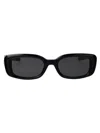 Gentle Monster Bliss Rectangular Frame Sunglasses In 01 Black