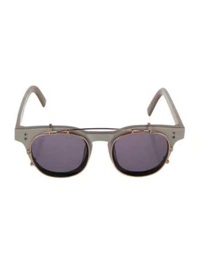Pre-owned Gentle Monster Tram.c2 Round Sunglasses In Neutrals