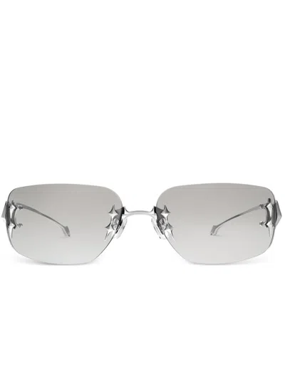 Gentle Monster Ttl Square-frame Sunglasses In Silver
