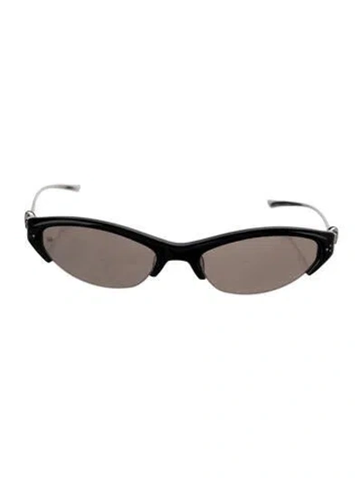Pre-owned Gentle Monster Tweed Cat-eye Sunglasses In Multi