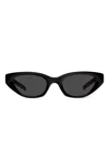 Gentle Monster Verse 01 Star-detail Cat-eye Sunglasses In Black