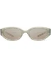 Gentle Monster Void Gc10 Oval-frame Sunglasses In 灰色