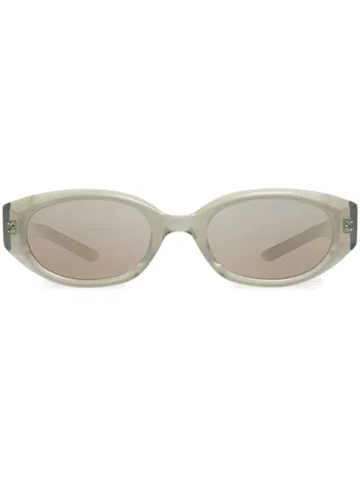 Gentle Monster Void Gc10 Oval-frame Sunglasses In 灰色