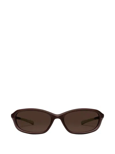 Gentle Monster Volt Mbr5 Oval-frame Sunglasses In Brown