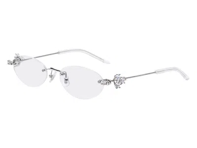Pre-owned Gentle Monster Women's  Orora 02 Sunglasses In Silver/clear