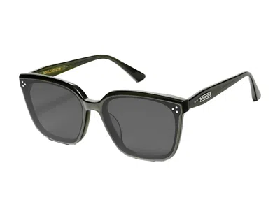 Pre-owned Gentle Monster Women's  Palette Kc2 Sunglasses In Khaki/grey