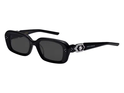 Pre-owned Gentle Monster Women's  Phantom 01 Sunglasses In Black/gray In Multi