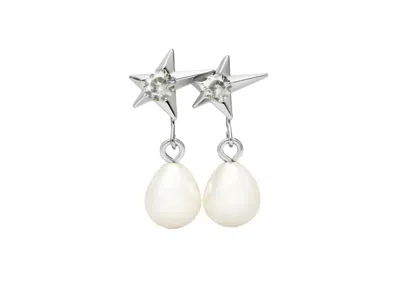 Pre-owned Gentle Monster Women's  X Jennie Jentle Salon Dottler Charm In Silver/white