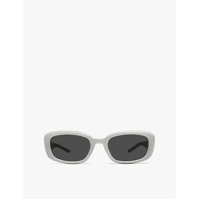 Gentle Monster Womens Lin G12 Square-frame Branded-arm Acetate Sunglasses In Gray