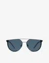 Gentle Monster Womens Navy/navy Lens K-1 07(n) Acetate And Stainless-steel D-frame Sunglasses In Navy/navy Lens