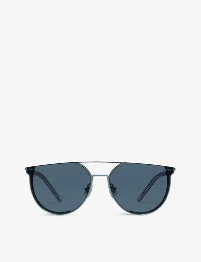 Gentle Monster Womens Navy/navy Lens K-1 07(n) Acetate And Stainless-steel D-frame Sunglasses