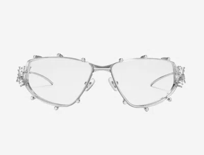 Pre-owned Gentle Monster X D'heygere Tiara 02 Silver/express/genuine