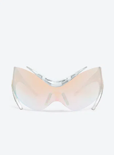 Pre-owned Gentle Monster X Mugler Spiral 01 C1 Clear, "100% South Korea Authentic" In Gray