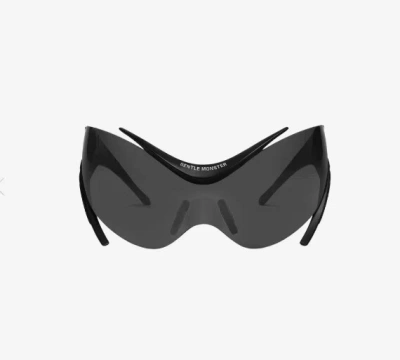 Pre-owned Gentle Monster X Mugler Spiral 3 Color In Black Gray