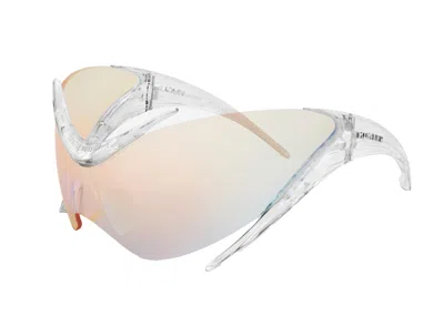 Pre-owned Gentle Monster X Mugler Spiral Sunglasses/ (01 C1) In Clear/clear (01 C1)