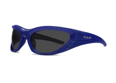 Pre-owned Gentle Monster X Mugler Spiral Sunglasses In Blue/gray (02 V2)