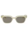 Gentle Monster Yellow Acetate Sunglasses In Green