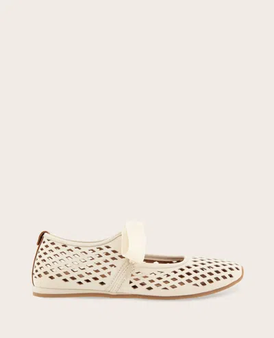 Gentle Souls Annalise Mary Jane Flat In White