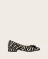 Gentle Souls Abigail Flat In Natural Zebra