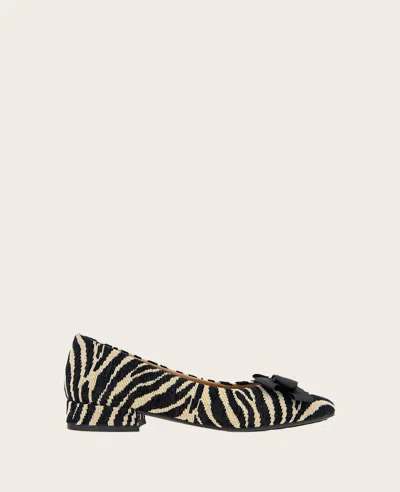 Gentle Souls - Atlas Bow Flat In Natural Zebra