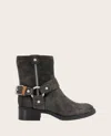 Gentle Souls - Barker Suede Moto Boot In Charcoal Suede