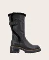 Gentle Souls - Bradford Leather Sherpa Lined Boot In Black Leather