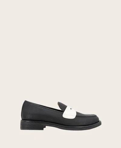 Gentle Souls - Cybil Leather Loafer In Black Leather