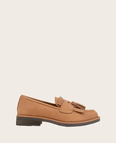 Gentle Souls Women's Cydney Tassel Loafer Flats In Ginger Leather