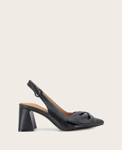 GENTLE SOULS GENTLE SOULS - DIANA LEATHER BOW SLINGBACK HEEL