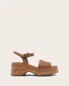Gentle Souls Women's Dorris Wedge Sandals In Tan Leather