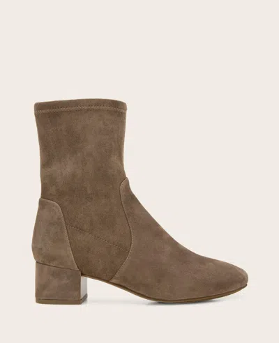 Gentle Souls - Ella Micro Suede Stretch Bootie In Brown
