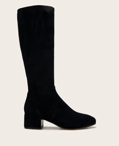 Gentle Souls - Ella Suede Stretch Boot With Wide Calf In Black