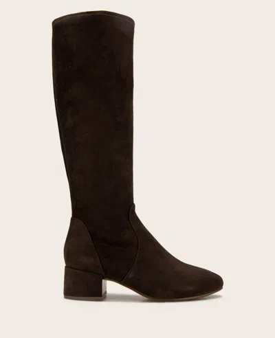 Gentle Souls - Ella Suede Stretch Boot With Wide Calf In Brown