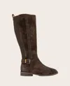 Gentle Souls Women's Elmwood Tall Riding Boots In Chocolate Suede