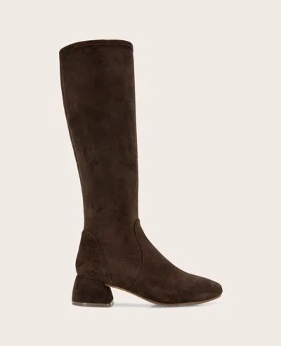 Gentle Souls - Emily Micro Suede Stretch Boot With Wide Calf In Brown