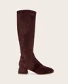 Gentle Souls - Emily Micro Suede Stretch Boot With Wide Calf In Burgundy