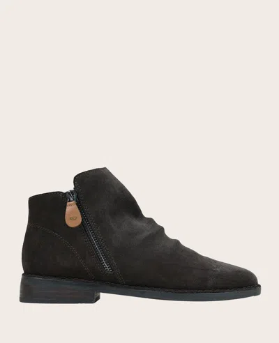 Gentle Souls - Emma Suede Double Zip Bootie In Chocolate Brown Suede