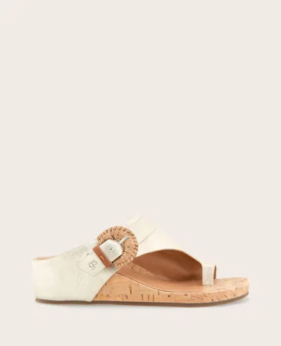 Gentle Souls Galina Toe Loop Wedge Sandal In Multi
