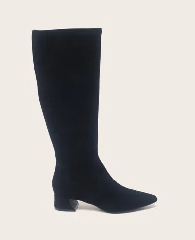 Gentle Souls - Gallway Micro Suede Tall Stretch Boot In Black